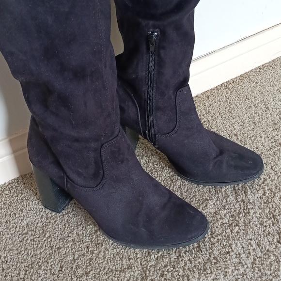 Revamped by Sirens Black Over-the-Knee Boots ❤️ - Picture 4 of 7